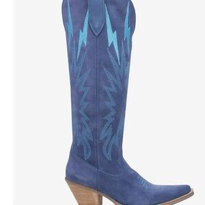 Dingo Electric Blue Heeled Boots